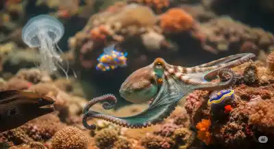 Cuerpos Blandos, Vidas Asombrosas: 5 Animales Acuáticos sin Aletas y Escamas